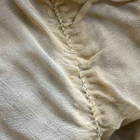 Star Group Cardigan Womens OS Handmade Silk Beaded Geometric Open Front Vintage - Picture 15 of 15